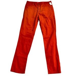 NWT‎ Gap 1969 Slim Chino Pants Orange Men's Size 34x34 Lived-In Style